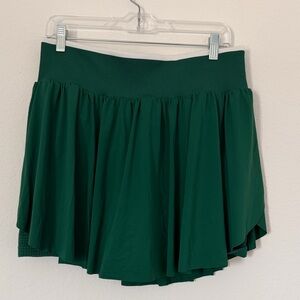 All In Motion Dark Green Woven Pleated Skort Size XLarge